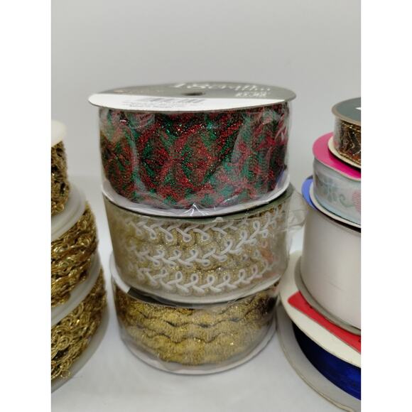 Lot of Craft 13 Lace Ribbon Trim Spools for Crafting Sewing Junk Journal Etc - Picture 4 of 15